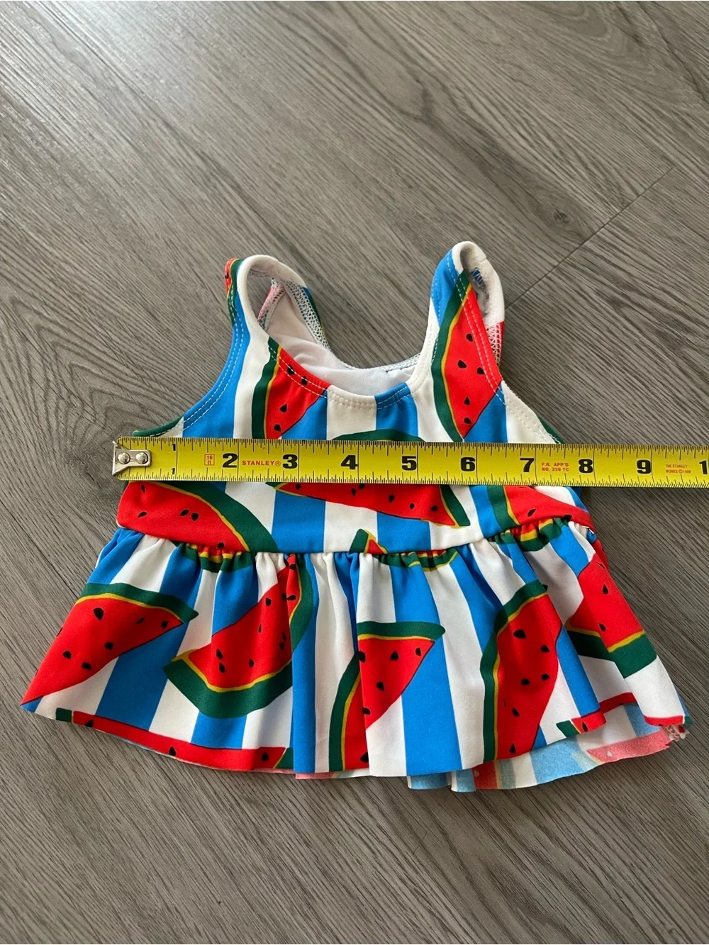 Hanna Andersson Girls Two-Piece Watermelon Tankini - Red, Blue, White
